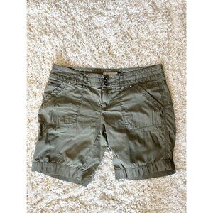 Anchor Blue Womens Olive Utility Shorts Size 5 With Pockets